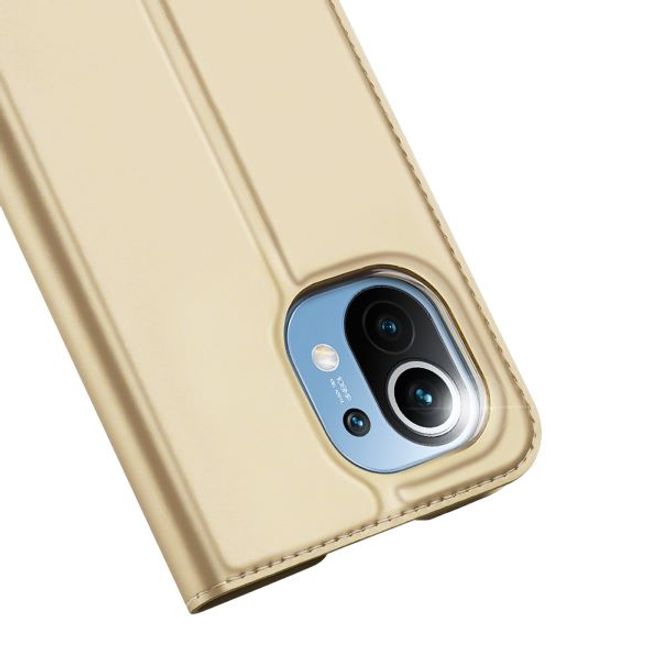 Dux Ducis - Xiaomi Mi 11 Hülle - Handy Bookcover - Skin Pro Series - gold