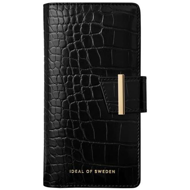 iDeal of Sweden - iPhone 12 mini Hülle - Designer Book-Cover - Jet Black Croco