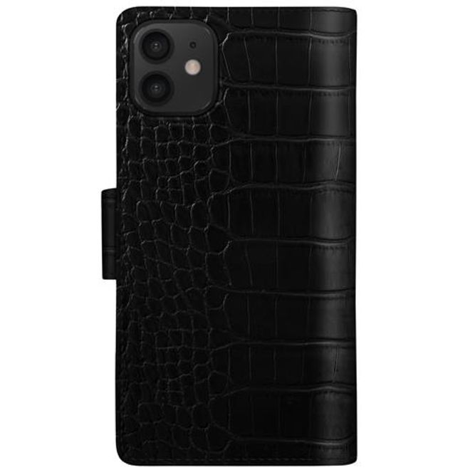 iDeal of Sweden - iPhone 12 mini Hülle - Designer Book-Cover - Jet Black Croco