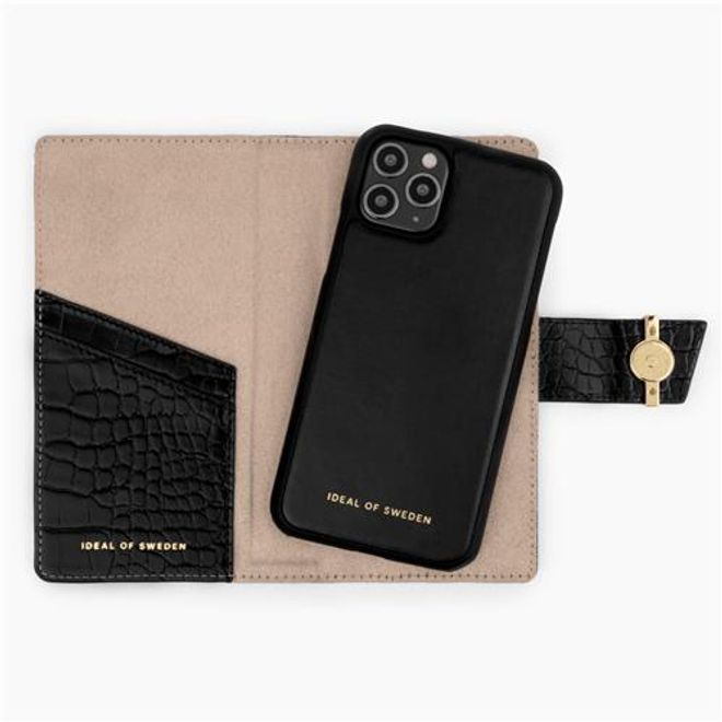 iDeal of Sweden - iPhone 12 mini Hülle - Designer Book-Cover - Jet Black Croco