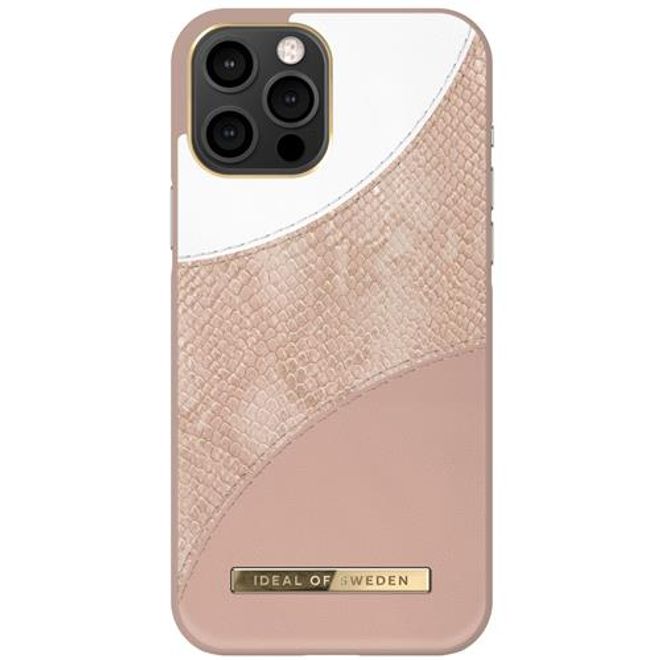 iDeal of Sweden - iPhone 12 Pro Max Hülle - Atelier Case - Blush Pink Snake