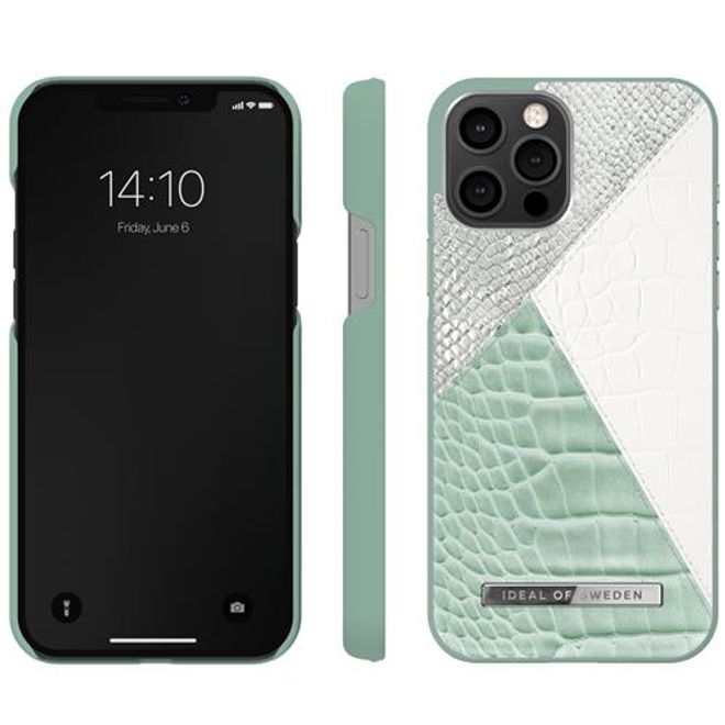 iDeal of Sweden - iPhone 12 Pro Max Hülle, Designer Case - Palladian Mint Snake