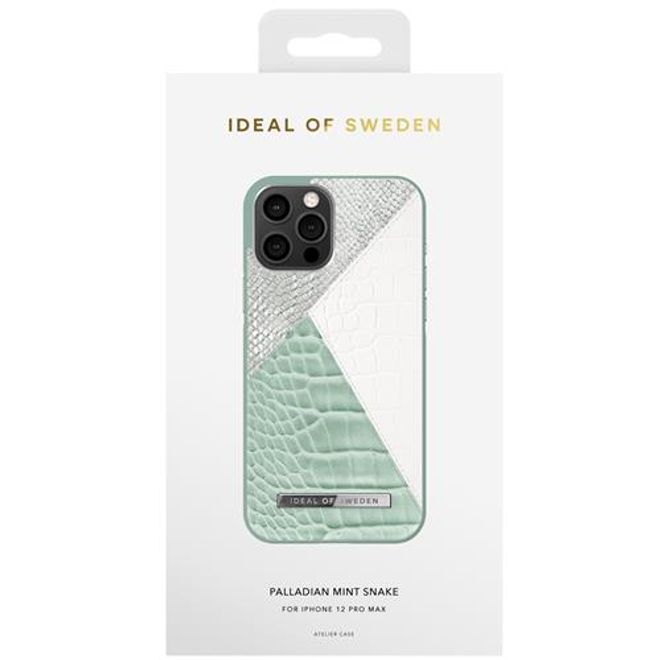 iDeal of Sweden - iPhone 12 Pro Max Hülle, Designer Case - Palladian Mint Snake