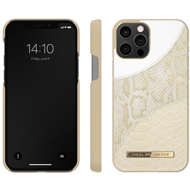 iDeal of Sweden - iPhone 12 / iPhone 12 Pro Hülle - Atelier Case - Cream Gold Snake