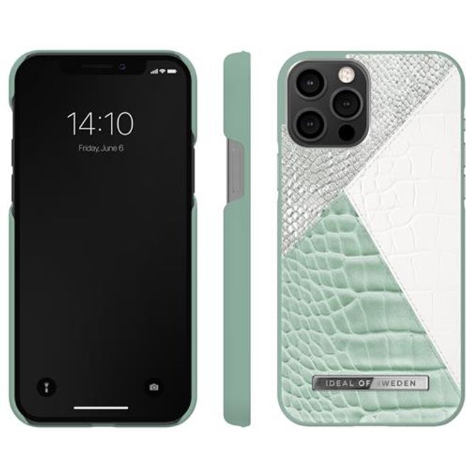 iDeal of Sweden - iPhone 12 / iPhone 12 Pro Hülle, Designer Case - Palladian Mint Snake