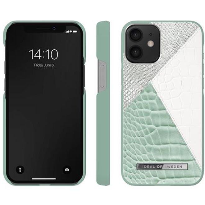 iDeal of Sweden - iPhone 12 mini Hülle, Designer Case - Palladian Mint Snake