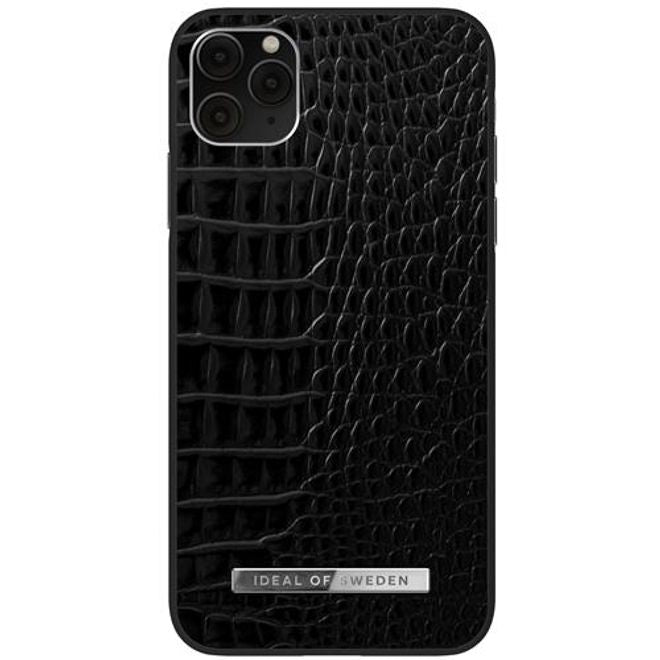iDeal of Sweden - iPhone 11 Pro Max / XS Max Hülle - Atelier Case - Neo Noir Croco Silver