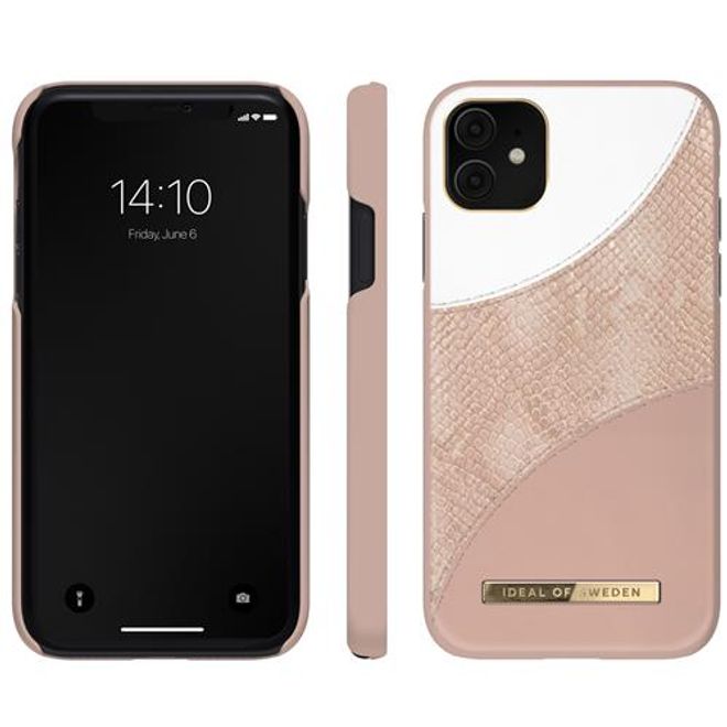 iDeal of Sweden - iPhone 11 / XR Hülle - Atelier Case - Blush Pink Snake