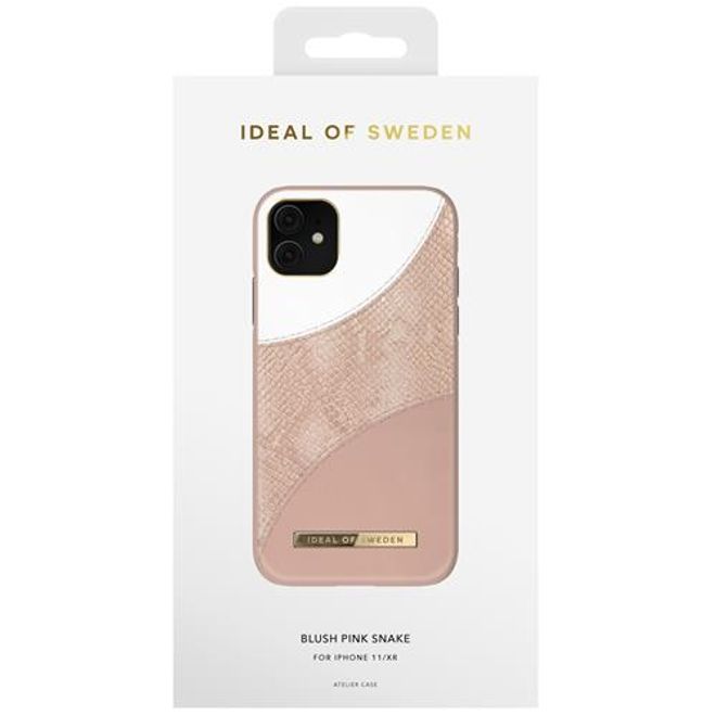 iDeal of Sweden - iPhone 11 / XR Hülle - Atelier Case - Blush Pink Snake