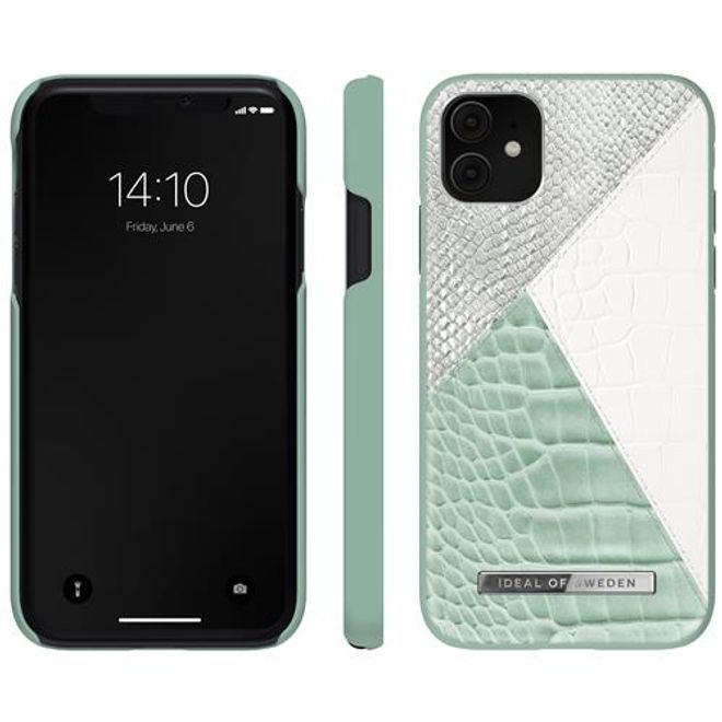 iDeal of Sweden - iPhone 11 / XR Hülle, Designer Case - Palladian Mint Snake