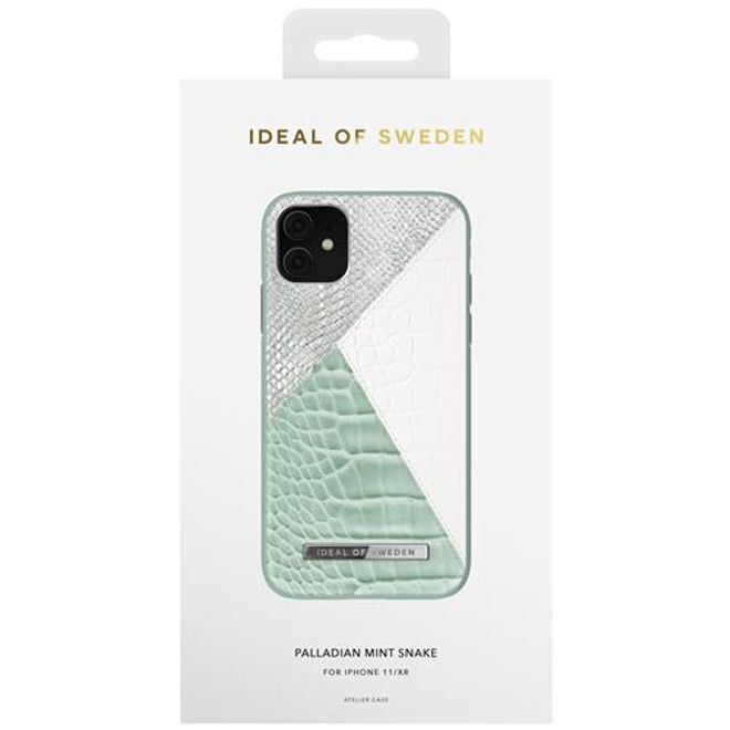 iDeal of Sweden - iPhone 11 / XR Hülle, Designer Case - Palladian Mint Snake