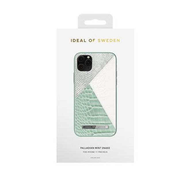 iDeal of Sweden - iPhone 11 Pro / XS / X Hülle, Designer Case - Palladian Mint Snake