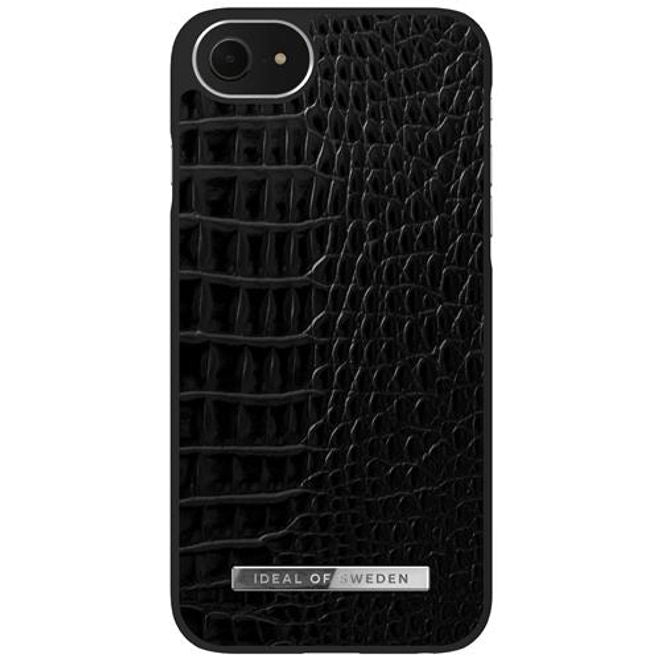iDeal of Sweden - iPhone SE (2022) / SE (2020) / 8 / 7 Hülle - Atelier Case - Neo Noir Croco Silver