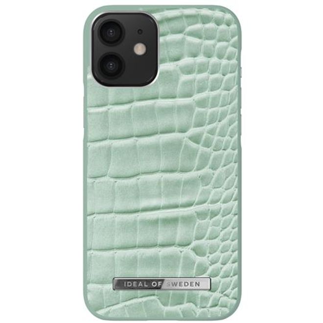 iDeal of Sweden - iPhone 12 mini Hülle - Atelier Case - Mint Croco