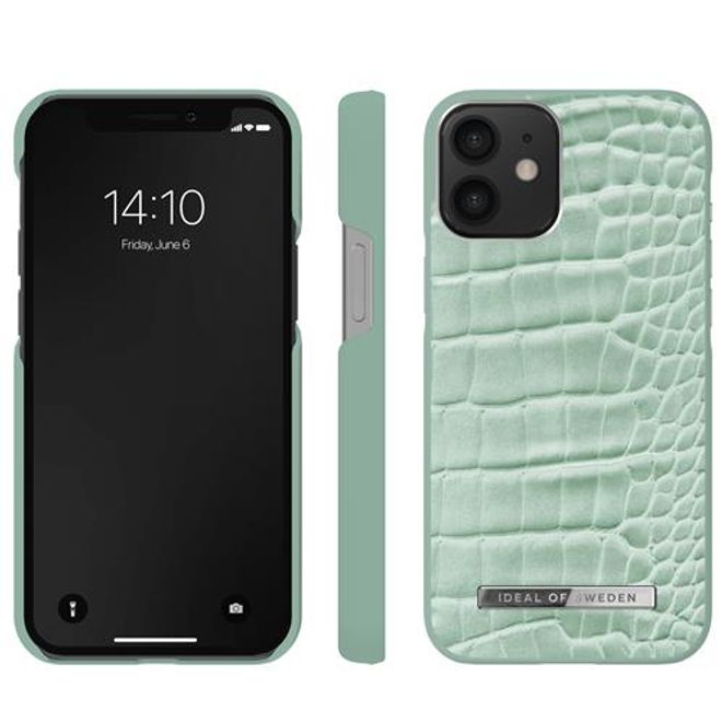 iDeal of Sweden - iPhone 12 mini Hülle - Atelier Case - Mint Croco