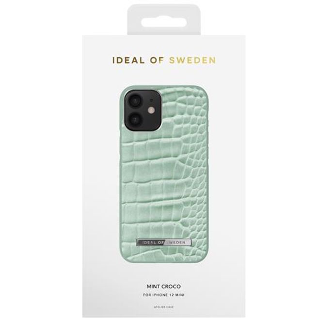 iDeal of Sweden - iPhone 12 mini Hülle - Atelier Case - Mint Croco