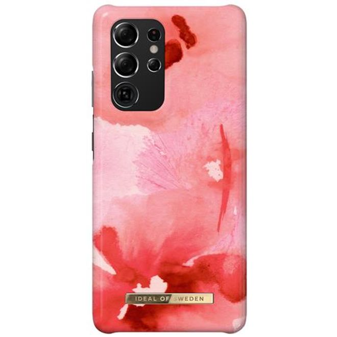 iDeal of Sweden - Samsung Galaxy S21 Ultra Hülle - Printed Case - Coral Blush Floral