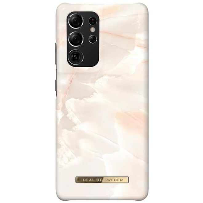 iDeal of Sweden - Samsung Galaxy S21 Ultra Hülle - Printed Case - Rose Pearl Marble