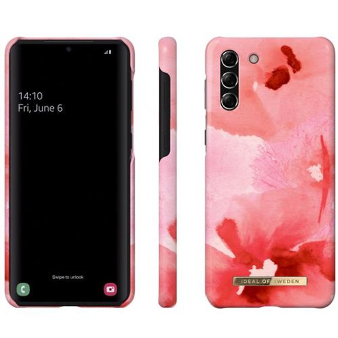 iDeal of Sweden - Samsung Galaxy S21+ Hülle - Printed Case - Coral Blush Floral