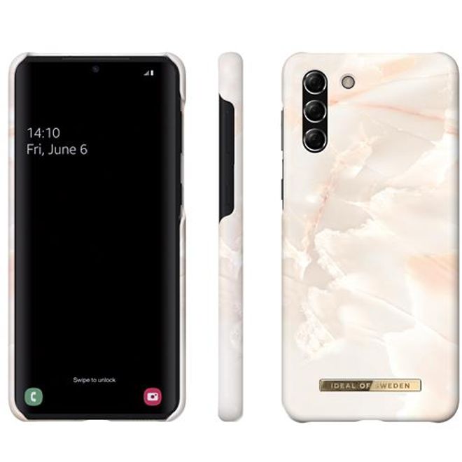 iDeal of Sweden - Samsung Galaxy S21+ Hülle - Printed Case - Rose Pearl Marble