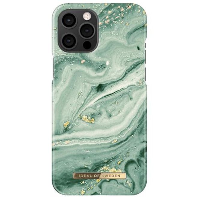 iDeal of Sweden - iPhone 12 Pro Max Hülle - Printed Case - Mint Swirl Marble