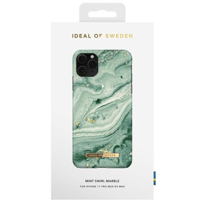 iDeal of Sweden - iPhone 11 Pro Max / XS Max Hülle - Printed Case - Mint Swirl Marble