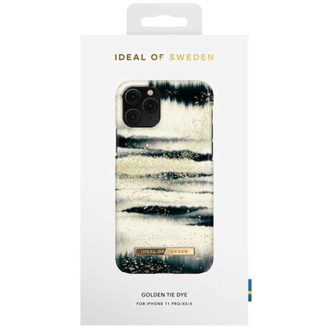 iDeal of Sweden - iPhone 11 Pro / XS / X Hülle - Printed Case - Golden Tie Dye