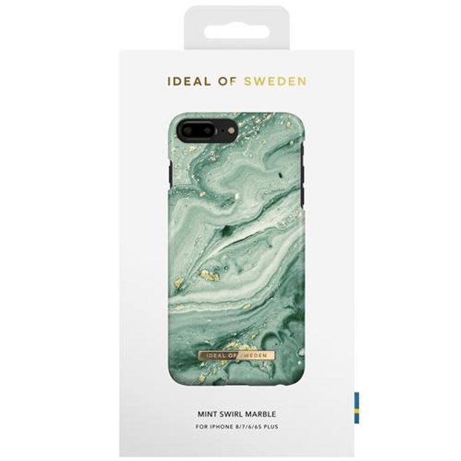 iDeal of Sweden - iPhone 8 Plus / 7 Plus Hülle - Printed Case - Mint Swirl Marble
