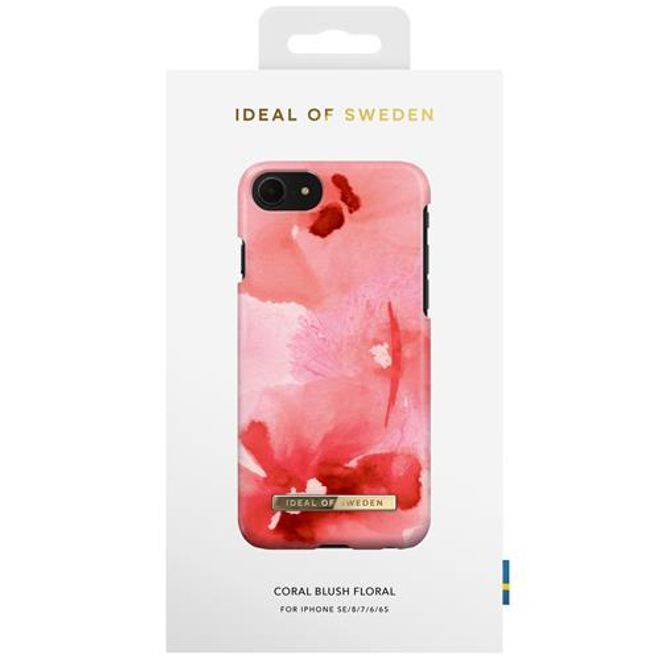 iDeal of Sweden - iPhone SE (2022) / SE (2020) / 8 / 7 / 6S / 6 Hülle - Printed Case - Coral Blush Floral