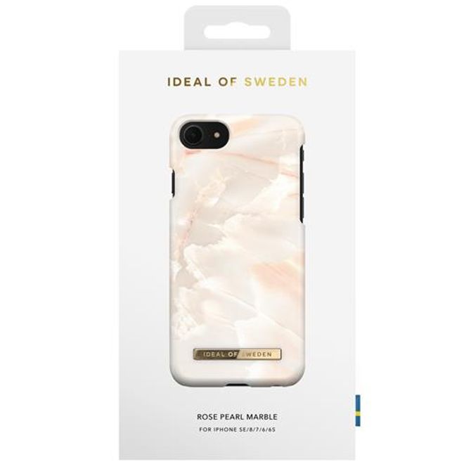 iDeal of Sweden - iPhone SE (2022) / SE (2020) / 8 / 7 Hülle - Printed Case - Rose Pearl Marble