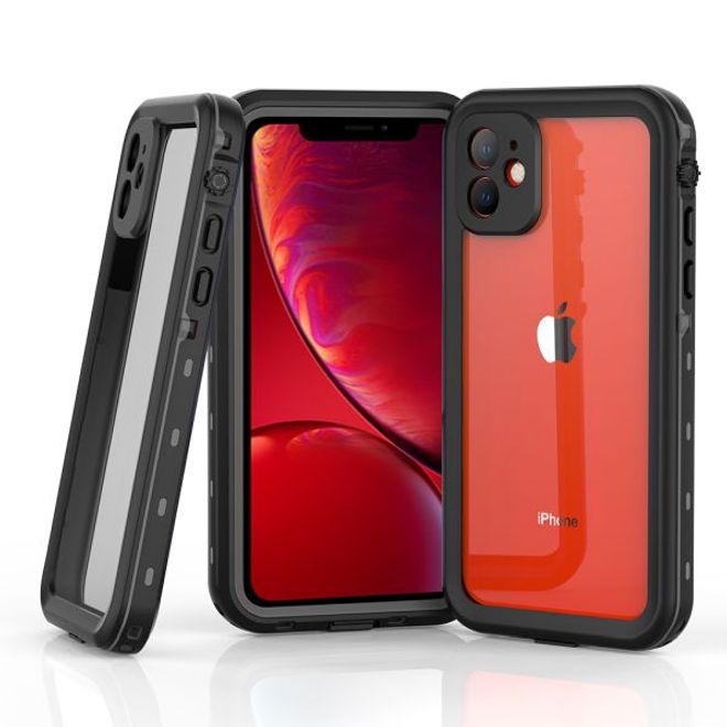 iPhone 11 Pro - Coque extérieure à 360° - Protection contre les intempéries (étanche et antichoc) - Noir