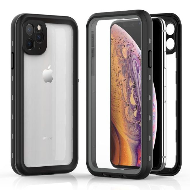 iPhone 11 Pro Max - 360 Degree Outdoor Case - All-Weather Protection (Waterproof &amp; Shockproof) - Black