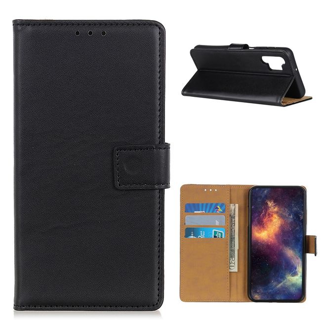 Samsung Galaxy A32 4G Handy Hülle - Classic II Leder Bookcover Series - schwarz