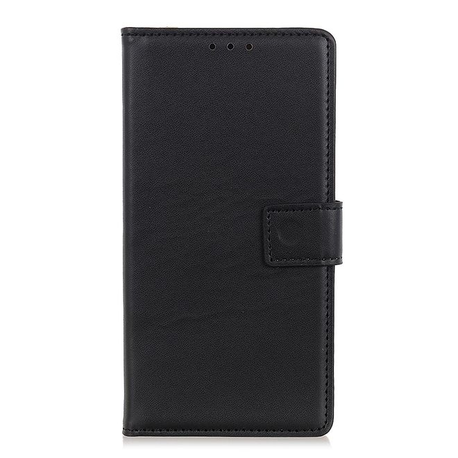 Xiaomi Redmi Note 9 5G / Note 9T 5G Handy Hülle - Classic II Leder Bookcover Series - schwarz