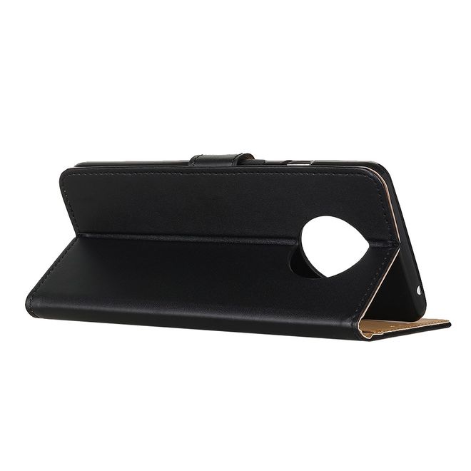 Xiaomi Redmi Note 9 5G / Note 9T 5G Handy Hülle - Classic II Leder Bookcover Series - schwarz