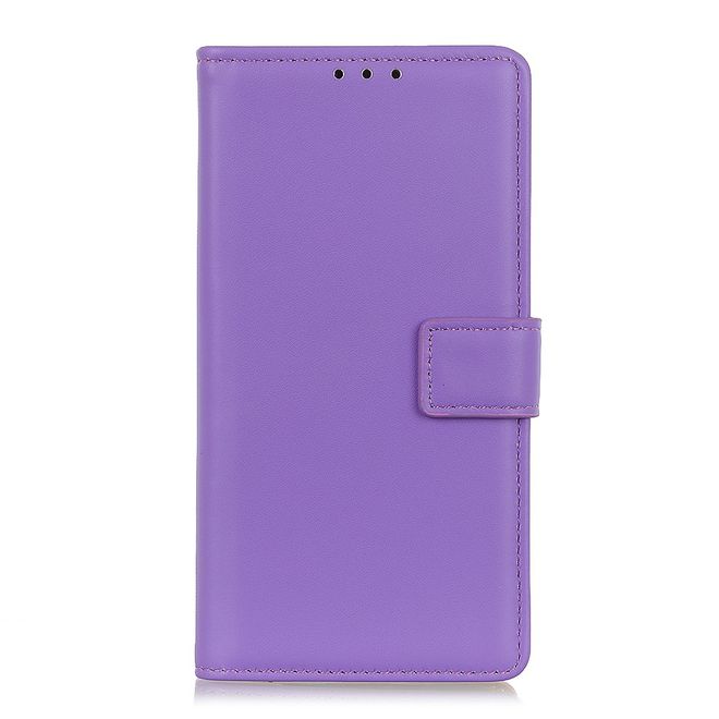 Xiaomi Redmi Note 9 5G / Note 9T 5G Handy Hülle - Classic II Leder Bookcover Series - purpur