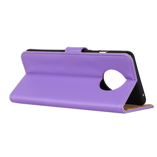 Xiaomi Redmi Note 9 5G / Note 9T 5G Handy Hülle - Classic II Leder Bookcover Series - purpur