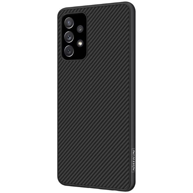Nillkin - Samsung Galaxy A72 5G / 4G Handy Case - Hülle aus Plastik/Carbon - Synthetic Fiber Series - schwarz