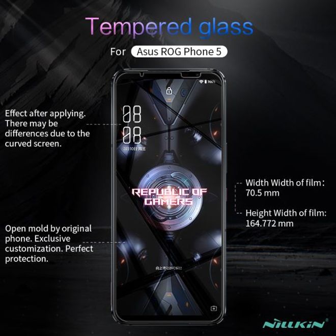 Nillkin - Asus ROG Phone 5 Schutzfolie 0,2 mm - Folie aus gehärtetem Glas - H+ PRO Series