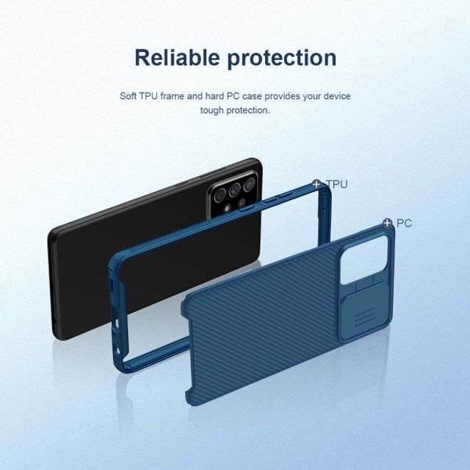 Nillkin - Samsung Galaxy A72 5G / 4G Hülle - Plastik Hardcase - CamShield Pro Series - schwarz