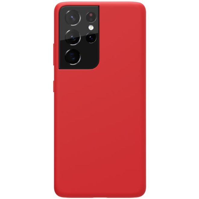 Nillkin - Samsung Galaxy S21 Ultra Handyhülle - Case aus flexiblem Plastik/Silikon - Flex Pure Series - rot