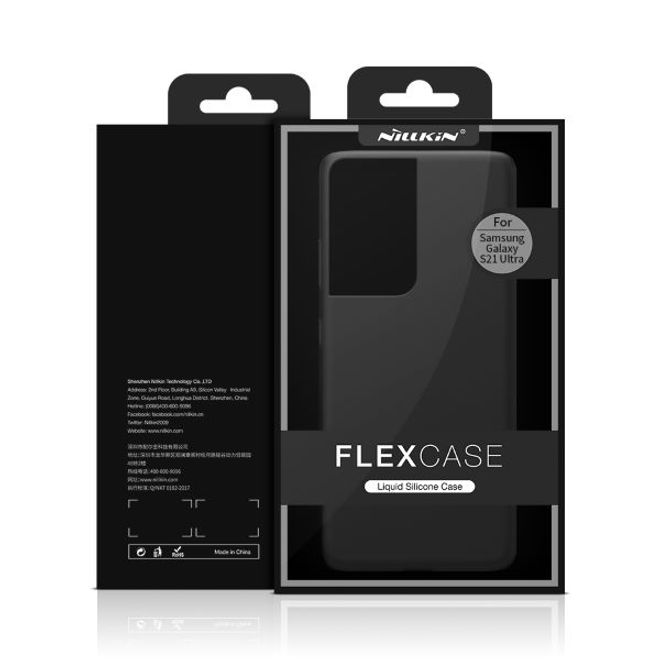 Nillkin - Samsung Galaxy S21 Ultra Handyhülle - Case aus flexiblem Plastik/Silikon - Flex Pure Series - rot