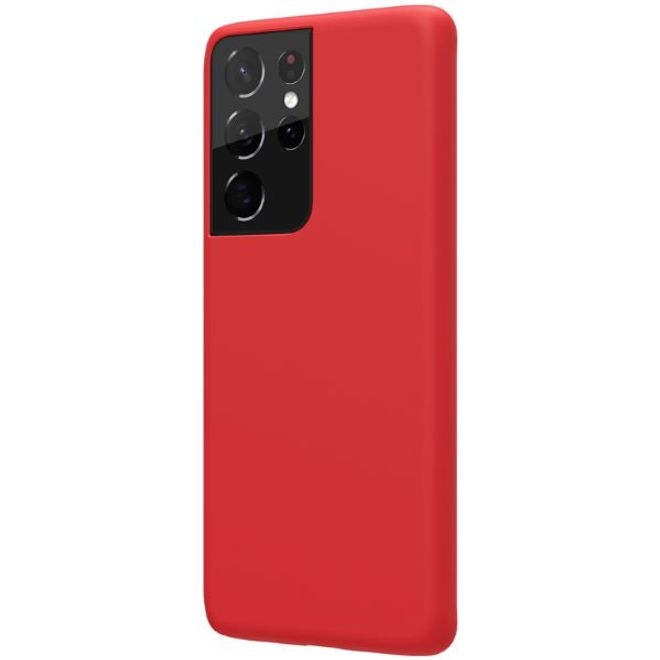 Nillkin - Samsung Galaxy S21 Ultra Handyhülle - Case aus flexiblem Plastik/Silikon - Flex Pure Series - rot