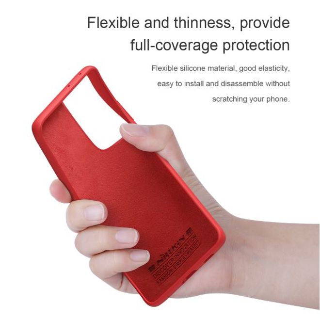 Nillkin - Samsung Galaxy S21 Ultra Handyhülle - Case aus flexiblem Plastik/Silikon - Flex Pure Series - rot
