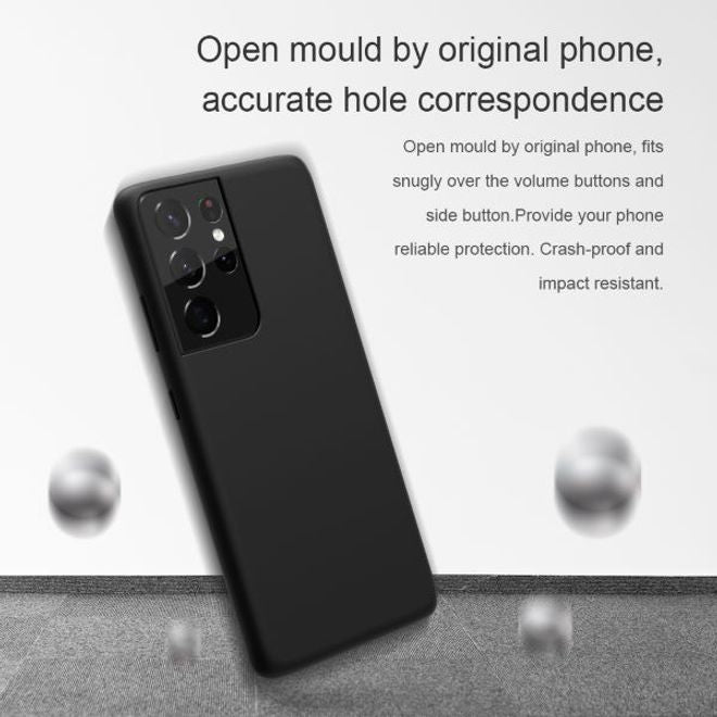 Nillkin - Samsung Galaxy S21 Ultra Handyhülle - Case aus flexiblem Plastik/Silikon - Flex Pure Series - rot