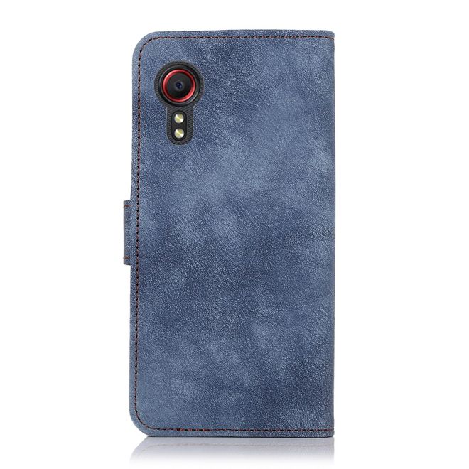 Samsung Galaxy Xcover 5 Handyhülle - Vintage II Leder Bookcover Series - blau