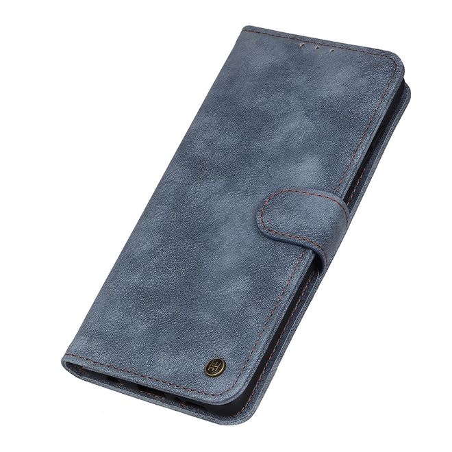 Samsung Galaxy Xcover 5 Handyhülle - Vintage II Leder Bookcover Series - blau
