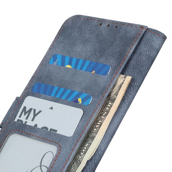 Samsung Galaxy Xcover 5 Handyhülle - Vintage II Leder Bookcover Series - blau