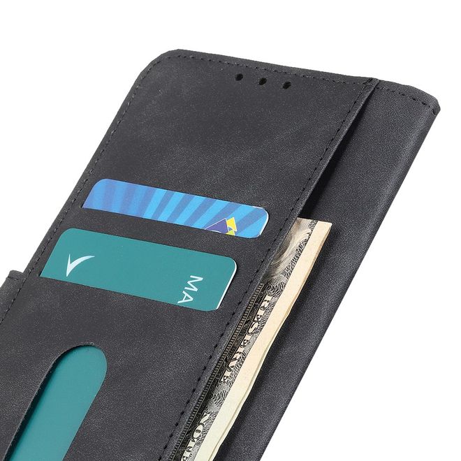 Xiaomi Redmi Note 10 Pro Handyhülle - Vintage II Leder Bookcover Series - schwarz