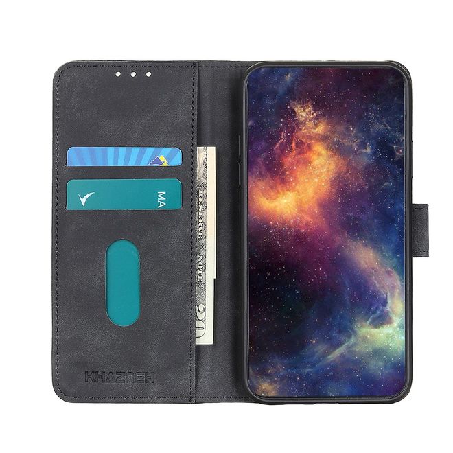 Xiaomi Redmi Note 10 Pro Handyhülle - Vintage II Leder Bookcover Series - schwarz
